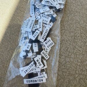 Canadian themed Magnetic Word Tiles Set